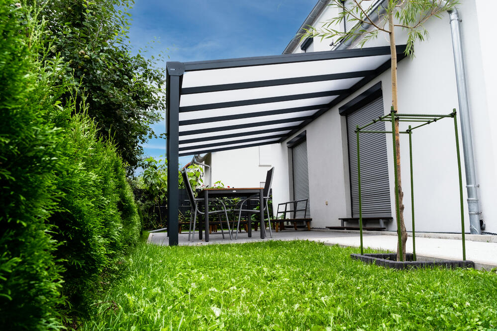 Terrassendach aus Aluminium