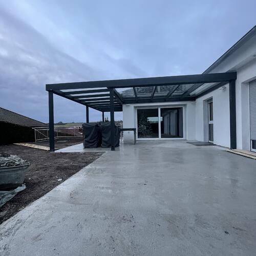 Terrassenüberdachung Flachdachsystem