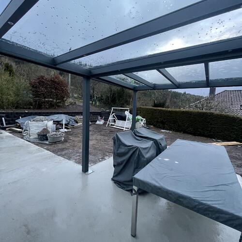 Terrassenüberdachung Flachdachsystem