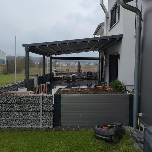 Pergola Seitenansicht geschlossen